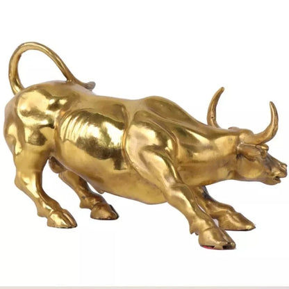 Big Wall Street Bronze Fierce Bull OX Statue