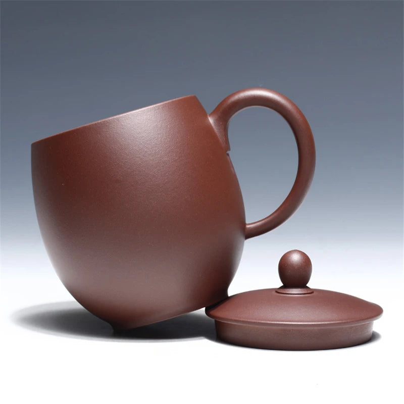Big tea cup 450ML big authentic yixing zisha coffee cup High-grade tea cup Real Yixing Zisha tea pot Hand made Sculpture