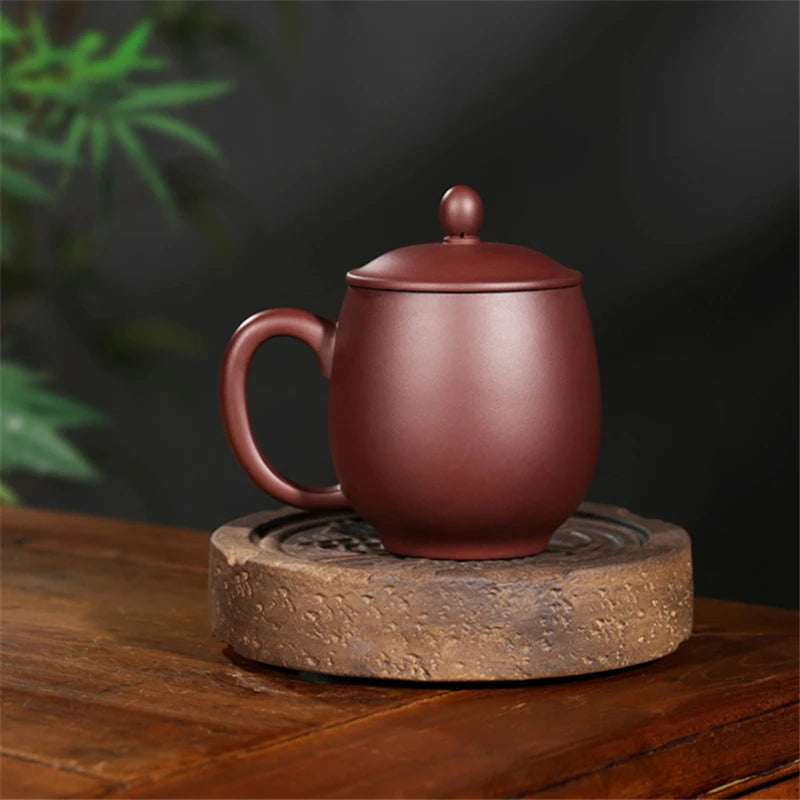 Big tea cup 450ML big authentic yixing zisha coffee cup High-grade tea cup Real Yixing Zisha tea pot Hand made Sculpture