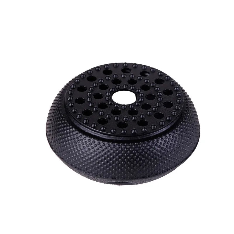 Black Cast Iron Teapot Warmer Candle Stand Holder Stove Heater Tea Pot Holder for Heating Tea, Coffee and Milk