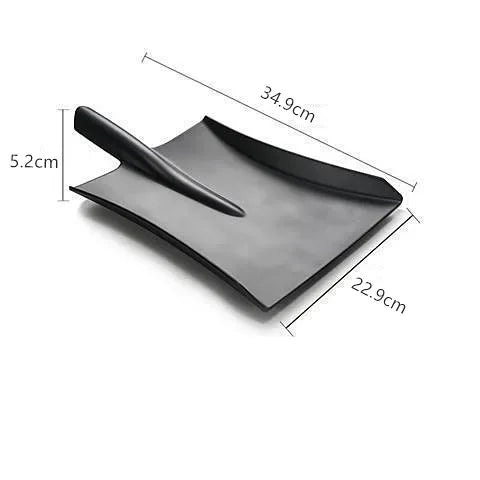 Black Creative Melamine Plate Shovel model Barbecue plates Restaurant barbecue salad dinner plates Household plastic tableware