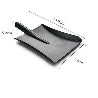 Black Creative Melamine Plate Shovel model Barbecue plates Restaurant barbecue salad dinner plates Household plastic tableware