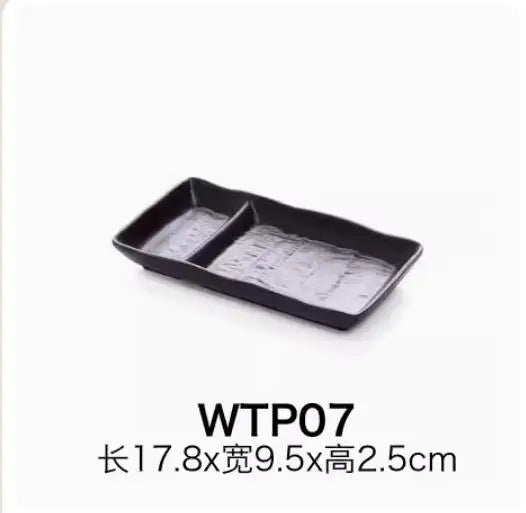 Black Creative Melamine Plate Shovel model Barbecue plates Restaurant barbecue salad dinner plates Household plastic tableware