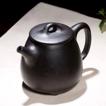 [Black Galaxy] Zanghutianxia Yixing Raw Ore Mud Material Pure Handmade Purple Clay Teapot Kung Fu Tea Set High Stone Ladle