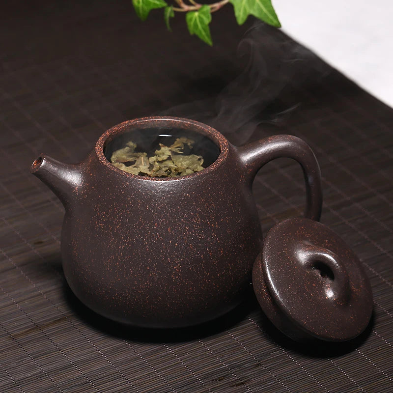 [Black Galaxy] Zanghutianxia Yixing Raw Ore Mud Material Pure Handmade Purple Clay Teapot Kung Fu Tea Set High Stone Ladle