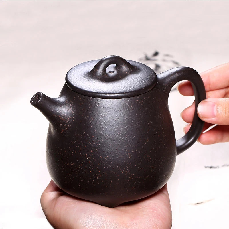 [Black Galaxy] Zanghutianxia Yixing Raw Ore Mud Material Pure Handmade Purple Clay Teapot Kung Fu Tea Set High Stone Ladle