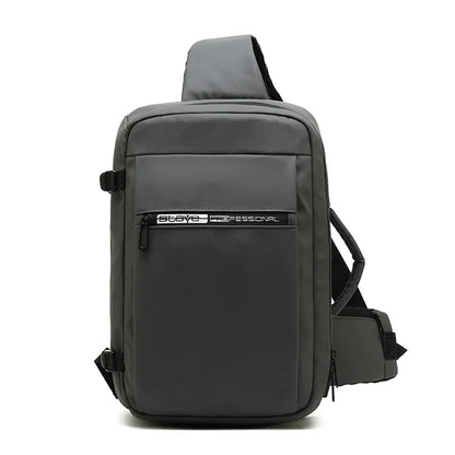Black Man Bag USB Charging Shoulder Bags  9.7 inch ipad Tote Bags for Documents RFID Anti-theft Travel Strap Handbag