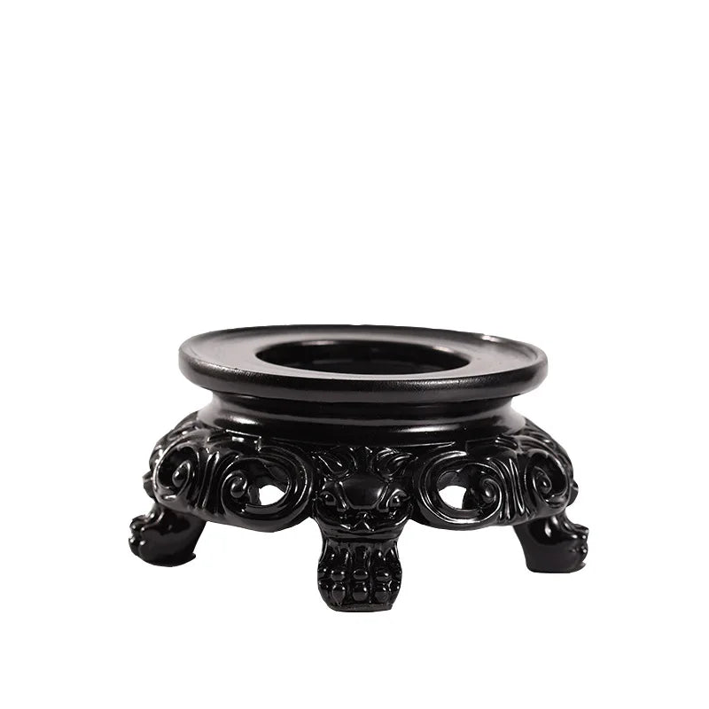 Black Resin Crystal Ball Base Sphere Pedestal European Style Home Decor Display Stand Photography Props Ornament Accessories