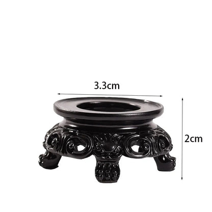 Black Resin Crystal Ball Base Sphere Pedestal European Style Home Decor Display Stand Photography Props Ornament Accessories