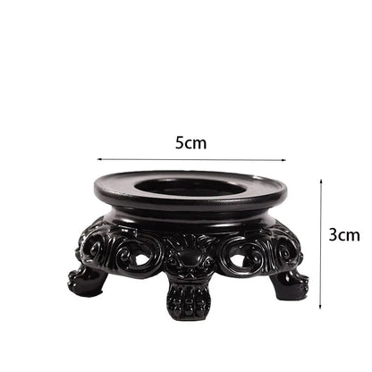 Black Resin Crystal Ball Base Sphere Pedestal European Style Home Decor Display Stand Photography Props Ornament Accessories
