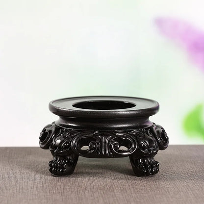 Black Resin Crystal Ball Base Sphere Pedestal European Style Home Decor Display Stand Photography Props Ornament Accessories