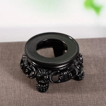 Black Resin Crystal Ball Base Sphere Pedestal European Style Home Decor Display Stand Photography Props Ornament Accessories