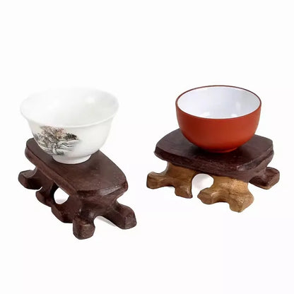 Black Sandalwood Root Carving Base Bracket, Solid Wood Bracket, Bottom Bracket, Red Wood Handicraft Stone, strange Stone