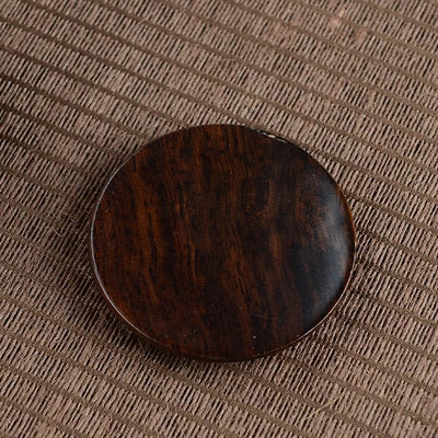 Black Sandalwood Solid Wood Tea Mat Circular Square Tea Bowl Coaster Chinese Six Gentlemen Kungfu Tea Set Accessories