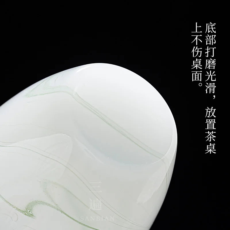 Blanc De Chine Jade Porcelain Pitcher White Ceramic Tea Serving Pot Tea Utensils Fair Mug Single Kung Fu Cup Pitcher