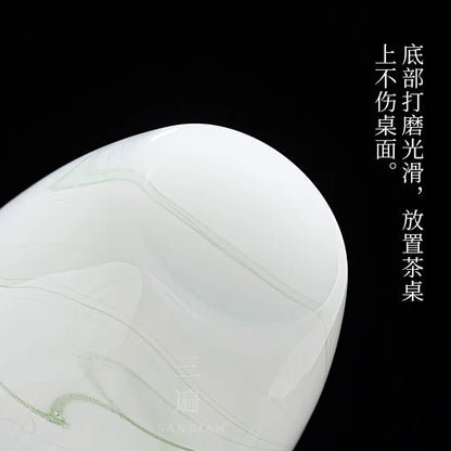 Blanc De Chine Jade Porcelain Pitcher White Ceramic Tea Serving Pot Tea Utensils Fair Mug Single Kung Fu Cup Pitcher
