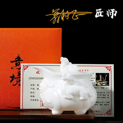 Blanc De Chine Teapot Kung Fu Tea Set Teapot Pot Household Ceramic Single Pot Large Tea Pot