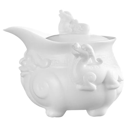 Blanc De Chine Teapot Kung Fu Tea Set Teapot Pot Household Ceramic Single Pot Large Tea Pot