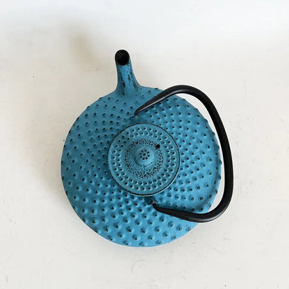 Blue 450ml Small Cast Iron Teapot With Strainer Tetera Tetsubin Tea Kettle Tea Maker For Boiling Water Decoration Ornament