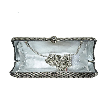 Blue Color Crystal Women Clutches Bag Fashion Party Clutch Purse Evening Bags Women Prom Handbags Ladies Chain Shoulder Bags