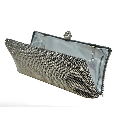 Blue Color Crystal Women Clutches Bag Fashion Party Clutch Purse Evening Bags Women Prom Handbags Ladies Chain Shoulder Bags