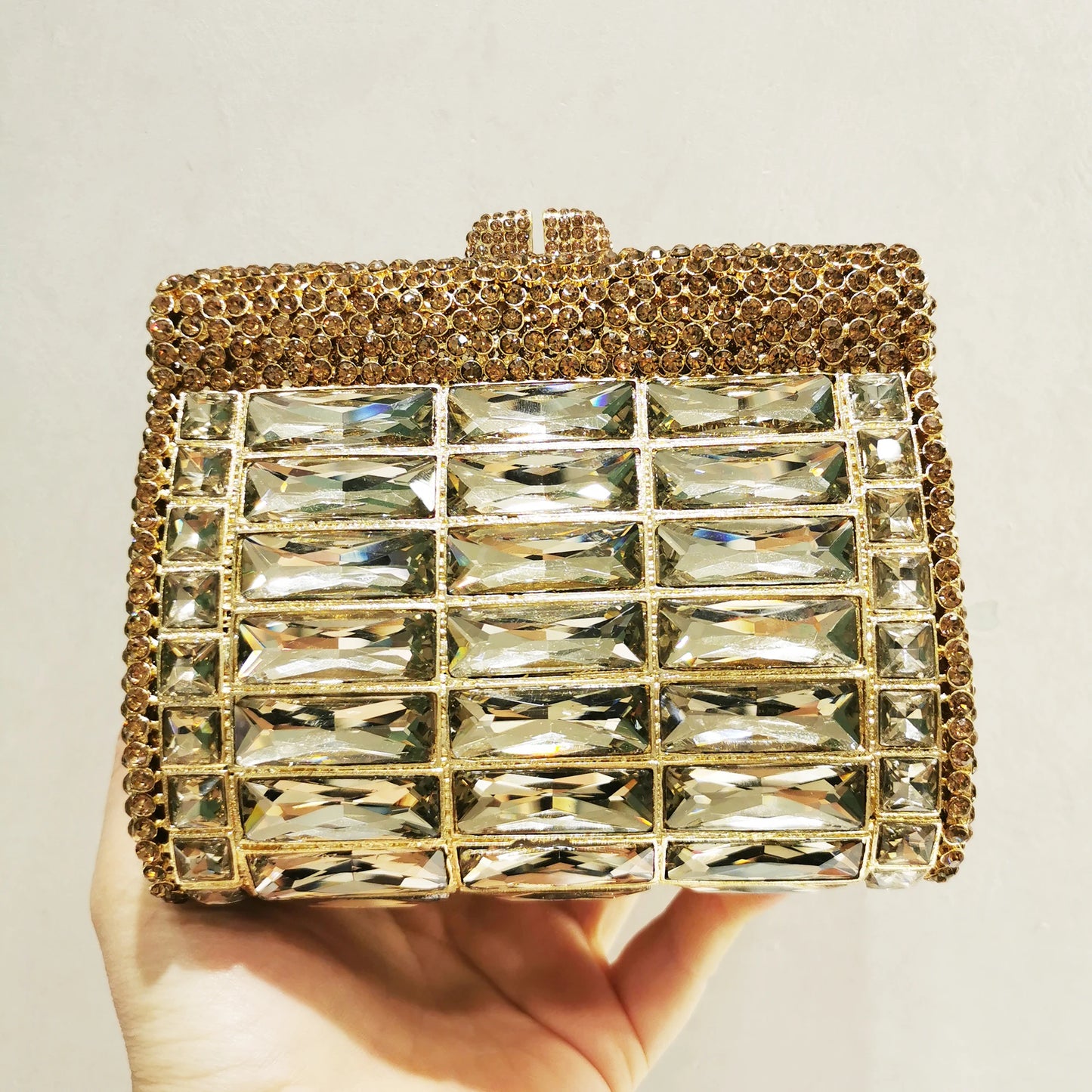 Blue Gold Silver Champagne Glass Diamond Woman Bag Dinner Party Crystal Clutch Purse Banquet Wedding Bridal Gala Evening Handbag