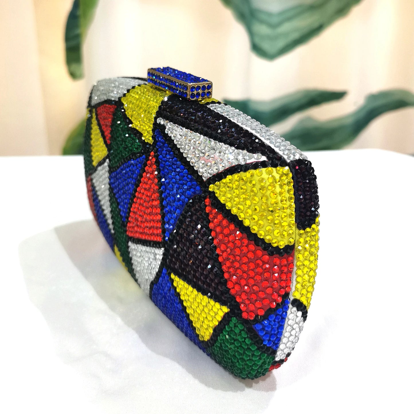 Blue Rhinestone Clutch Bag Luxury Black Crystal Women Party Purses Fashion Female Chain Evening Bags Clutches Ladies Dinner Bag