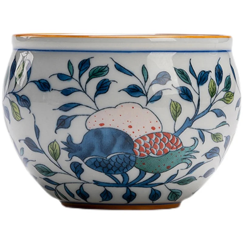 Blue and White Kungfu Tea Set, Master Cup, Handmade Retro Tea Cup, Women's Personal Cup, Smelling Cup, Zen Tea Cup, 2Pcs Pack