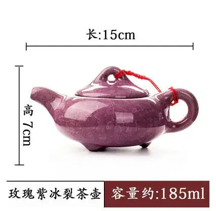 Blue and White Porcelain Teapot, Household Handhold Teapot, Filter Handmade, Exquisite Hollow Tea Set, Kungfu Ceramics