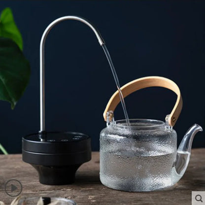 Boiling Kettle Electric Ceramic Furnace Heating Filtered Glass Steaming Teapot Tea Kettle Flower Tea Pot Flat Bamboo Teapot