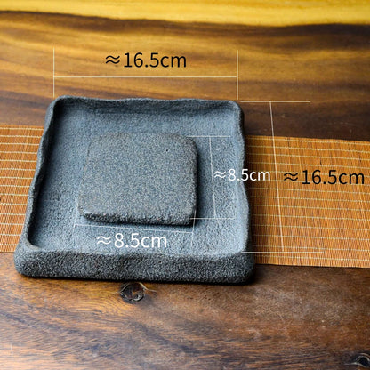 Bonsai Plate Landscape Tea Tray Natural Stone Plant Pot Table Garden Volcanics Home Decoration Craft Office Teaware Originality