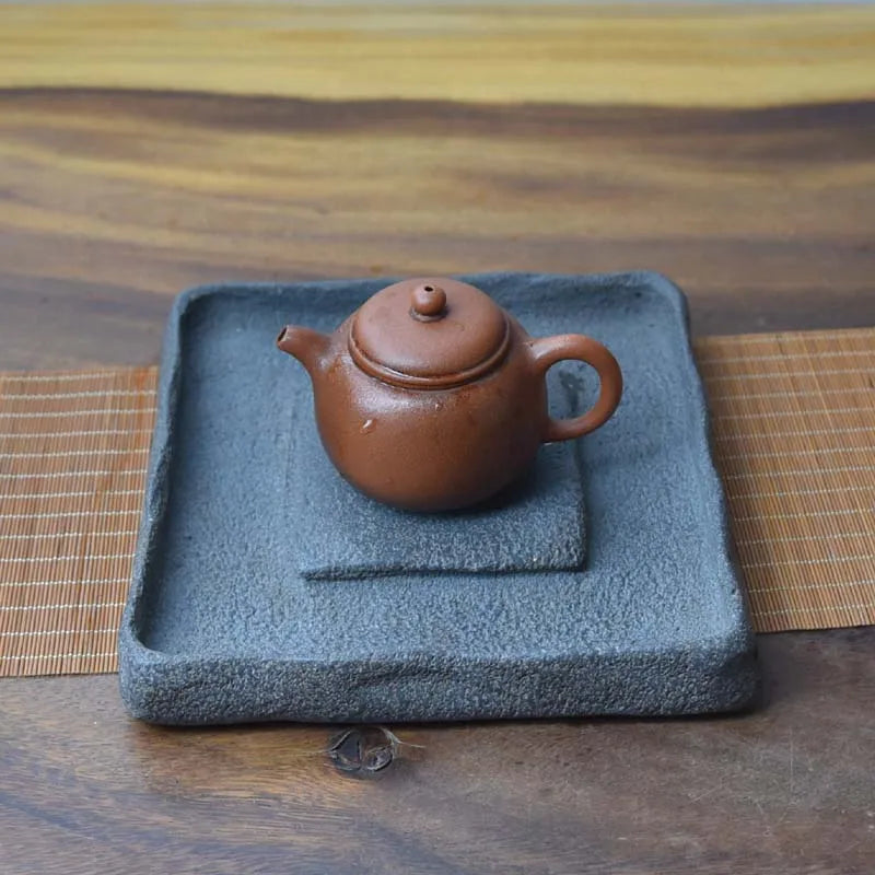 Bonsai Plate Landscape Tea Tray Natural Stone Plant Pot Table Garden Volcanics Home Decoration Craft Office Teaware Originality