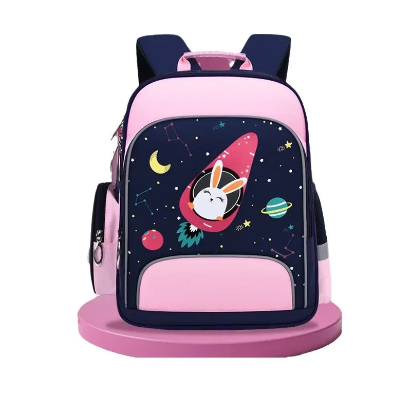 Book Bag Primary School Student Schoolbag Large Capacity Waterproof Children's Backpack Lightweight Backpack for Boys and Girls