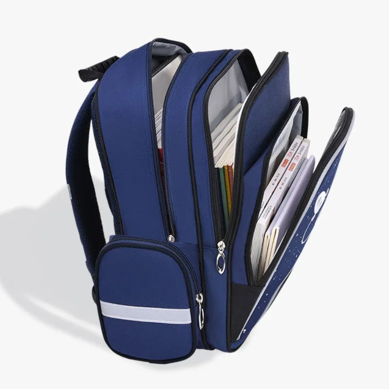 Book Bag Primary School Student Schoolbag Large Capacity Waterproof Children's Backpack Lightweight Backpack for Boys and Girls