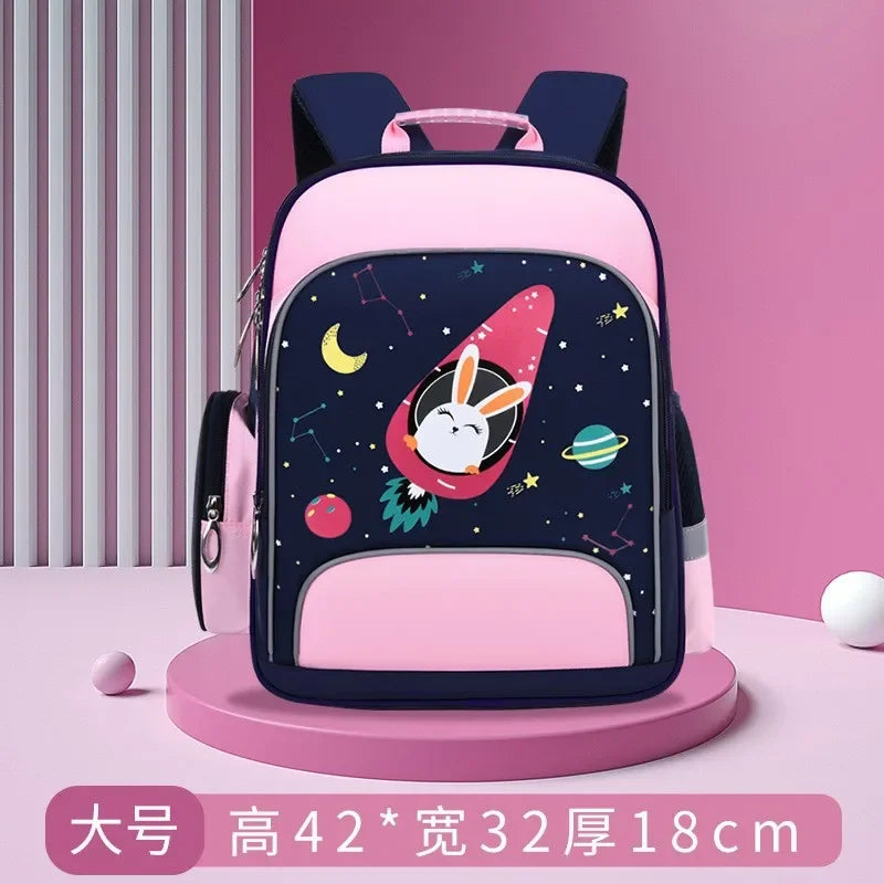 Book Bag Primary School Student Schoolbag Large Capacity Waterproof Children's Backpack Lightweight Backpack for Boys and Girls