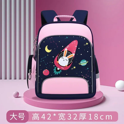 Book Bag Primary School Student Schoolbag Large Capacity Waterproof Children's Backpack Lightweight Backpack for Boys and Girls