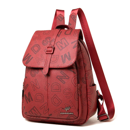 Book Bag Women's New Fashion Letter Printing Backpacks Casual Multi Purpose One Shoulder Women's Bag Backpack Mochilas Sac A Dos