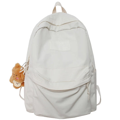 Book Black Ladies Backpacks Kawaii Girl School Nylon Bag Teen College Student Female Backpack Waterproof Cute Women Bags Fashion