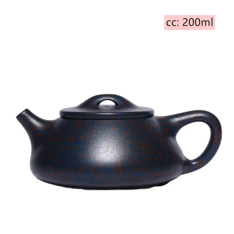 Boutique Yixing-TETERA de arcilla púrpura hecha a mano, juego de té Zisha personalizado con filtro para el hogar, 200ml