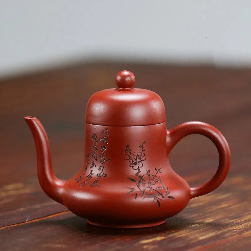 Boutique tea pot purple clay teapot beauties handmade kettle Chinese Dahongpao tea set customized gifts authentic 130ml