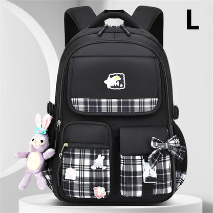 Bowknot School Bags For Teenage Girls Big Capacity Orthopedic Backpack Kids With Cartoon Pendant Schoolbags 2 Size Kid Satchel