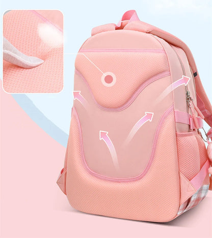 Bowknot School Bags For Teenage Girls Big Capacity Orthopedic Backpack Kids With Cartoon Pendant Schoolbags 2 Size Kid Satchel