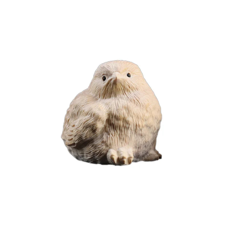 Boxwood 4.5cm Chick Sculpture Cute Chickens Wood Statue Lucky Home Decor