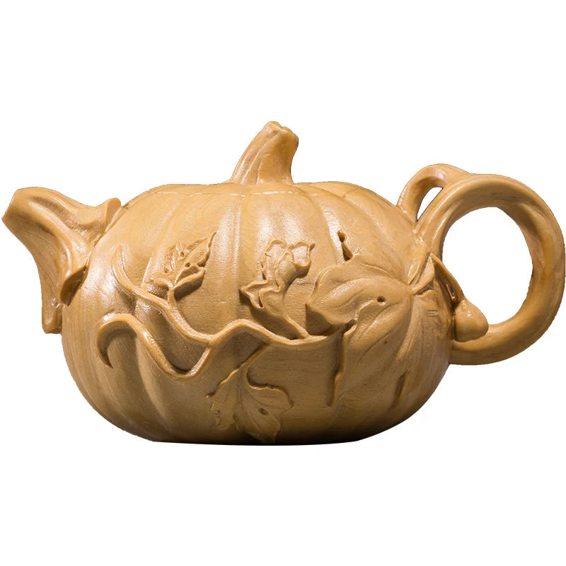 Boxwood 6cm 8cm Pumpkin Teapot Sculpture Lucky Collection Plant Statue Desktop Decoration Home Decor