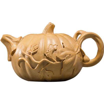 Boxwood 6cm 8cm Pumpkin Teapot Sculpture Lucky Collection Plant Statue Desktop Decoration Home Decor