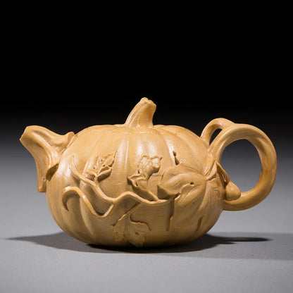Boxwood 6cm 8cm Pumpkin Teapot Sculpture Lucky Collection Plant Statue Desktop Decoration Home Decor