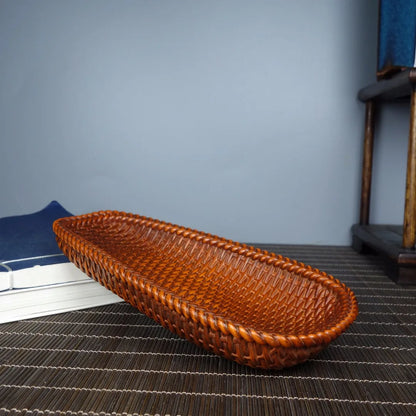Boxwood Carving Dustpan Tea Shovel Chinese Kung Fu Tea
