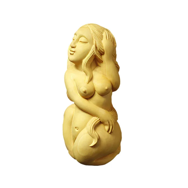 Boxwood Carving Hand Pieces Carving Crafts Massage Playing Characters Beauty