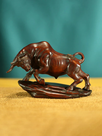 Boxwood Dragon-Tortoise, Feng Shui, Wealth Symbol, Wooden Miniature Desk Ornament