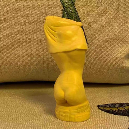 Boxwood body art beauty decoration home decoration Solid wood carving crafts creative hand handle piece character gift